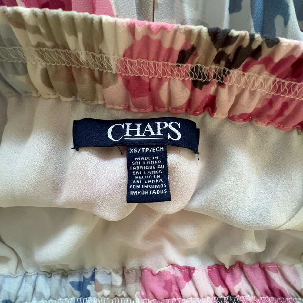 Chaps accordion skirts. Beautiful prints. Excellent condition.